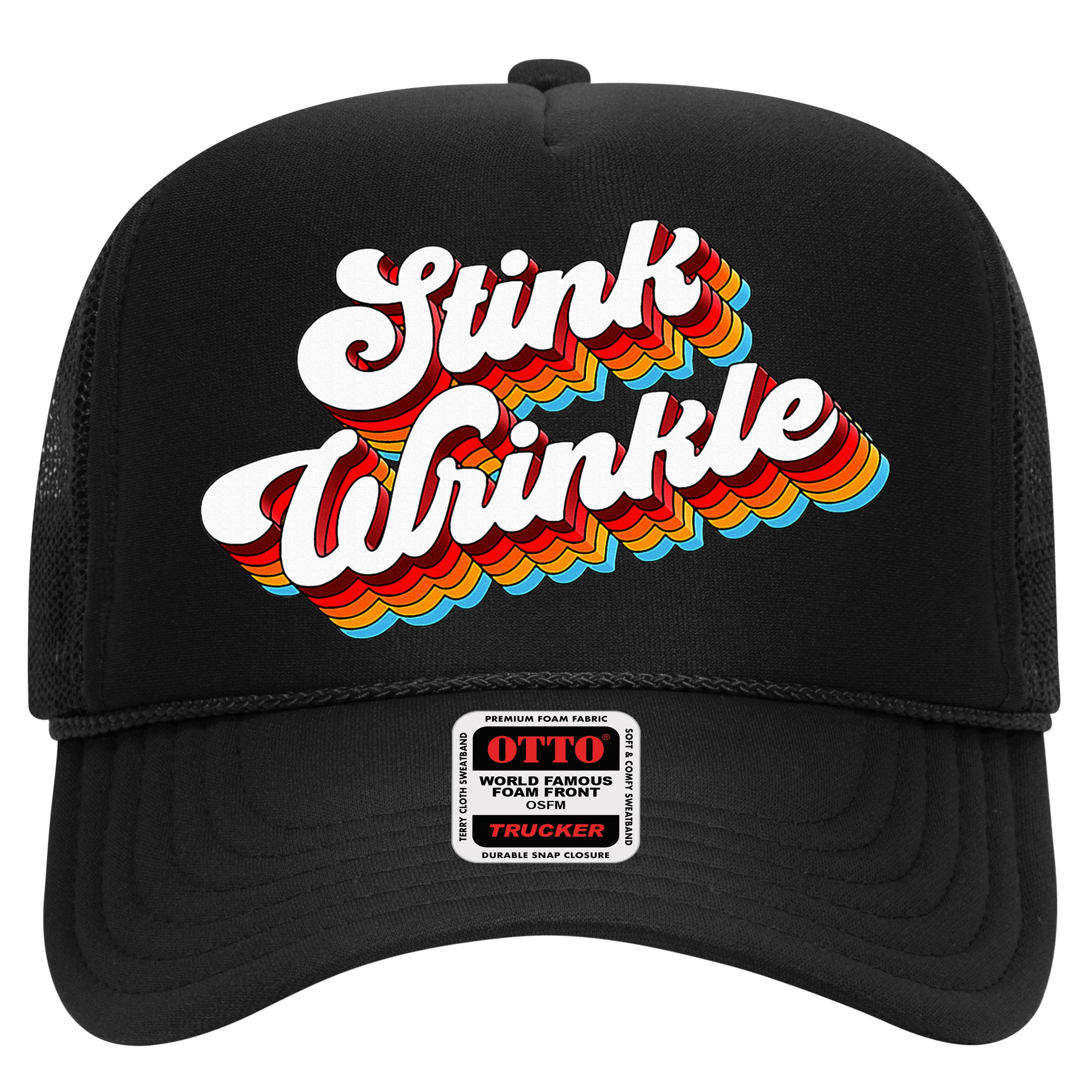 Retro Vintage Humor Stink Wrinkle Hat