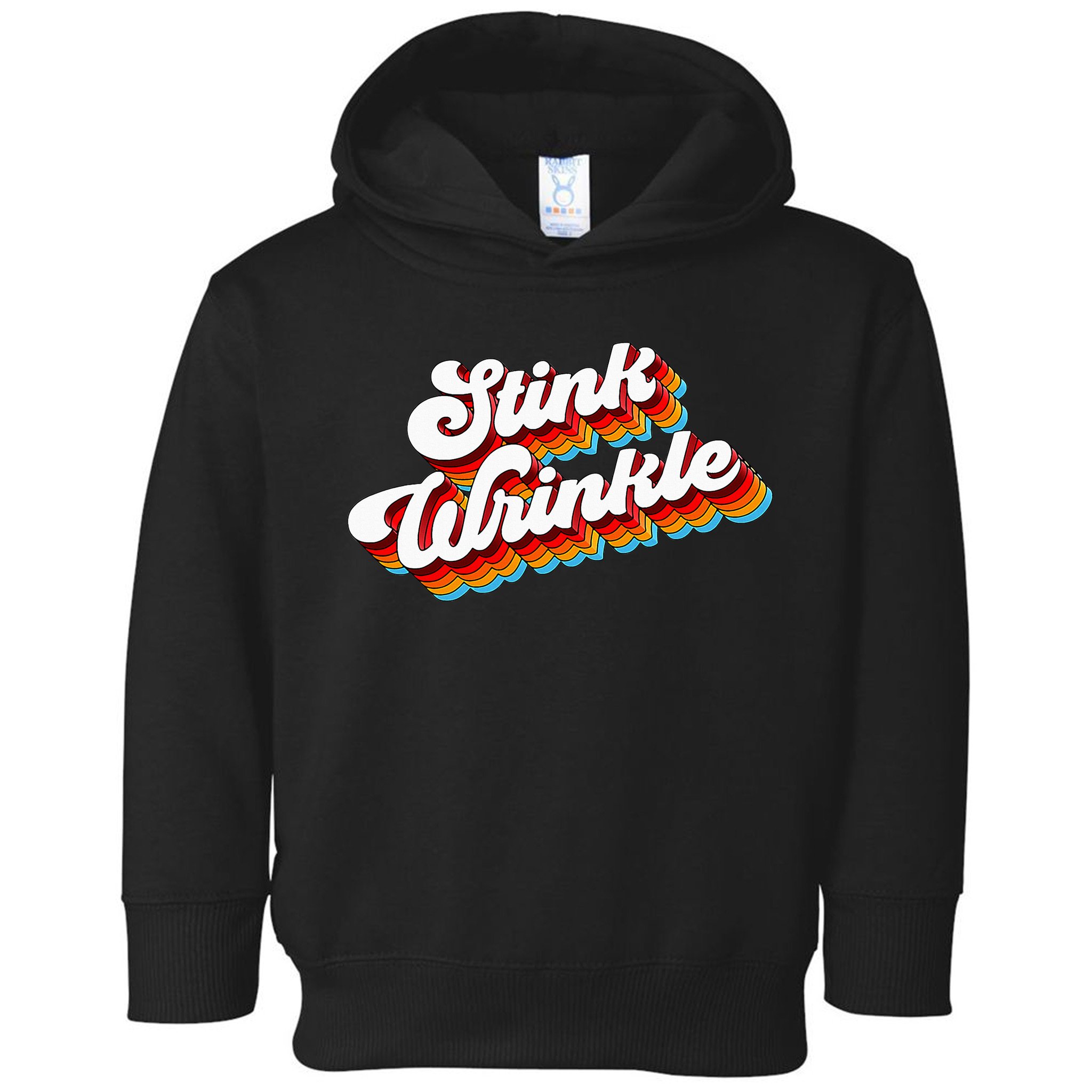 Retro Vintage Humor Stink Wrinkle Toddler Hoodie