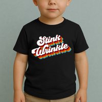 Retro Vintage Humor Stink Wrinkle Toddler T-Shirt