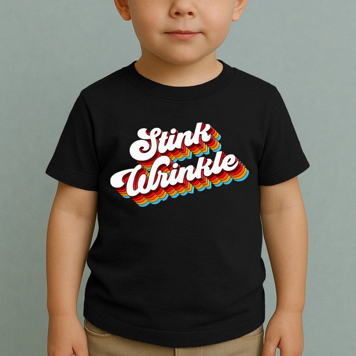 Retro Vintage Humor Stink Wrinkle Toddler T-Shirt
