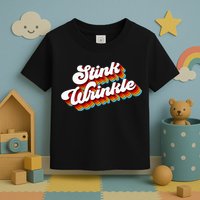 Retro Vintage Humor Stink Wrinkle Toddler T-Shirt