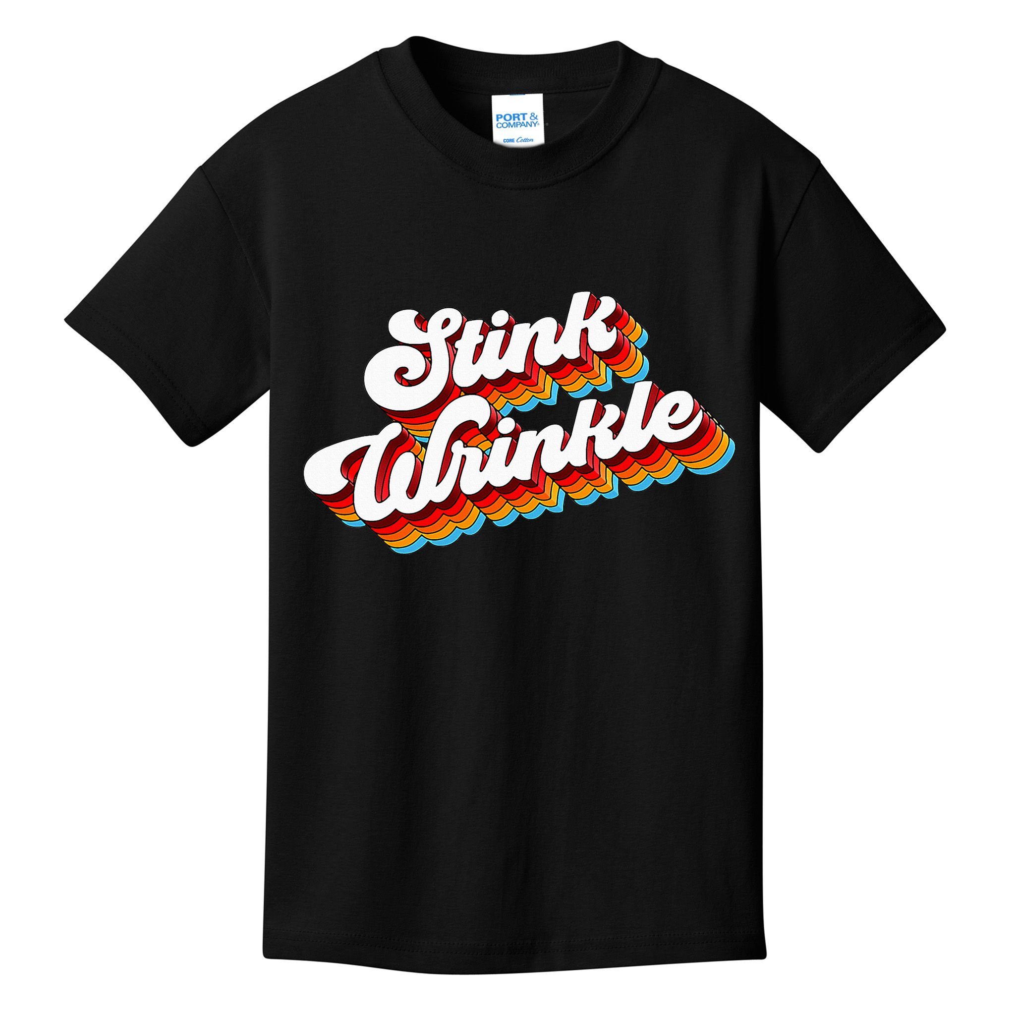 Retro Vintage Humor Stink Wrinkle Kids T-Shirt