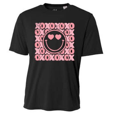 Retro Valentine Heart Xoxo Cooling Performance Crew T-Shirt