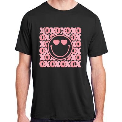 Retro Valentine Heart Xoxo Adult ChromaSoft Performance T-Shirt