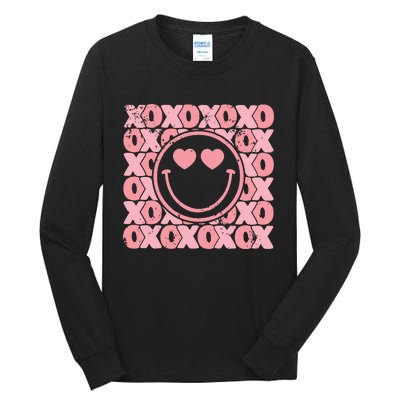 Retro Valentine Heart Xoxo Tall Long Sleeve T-Shirt