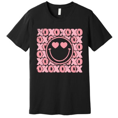 Retro Valentine Heart Xoxo Premium T-Shirt