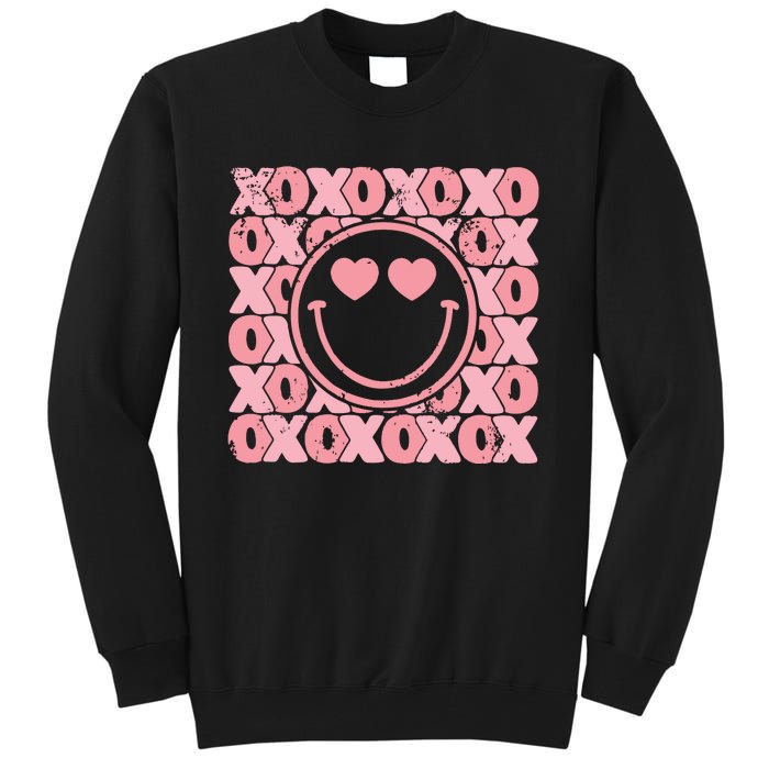 Retro Valentine Heart Xoxo Tall Sweatshirt