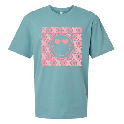 Retro Valentine Heart Xoxo Sueded Cloud Jersey T-Shirt