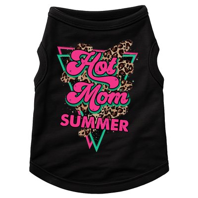 Retro Vintage Hot Mom Summer Vibes Leopard Print Summer Doggie Tank