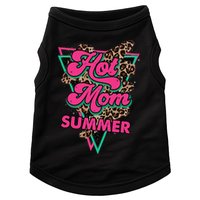 Retro Vintage Hot Mom Summer Vibes Leopard Print Summer Doggie Tank
