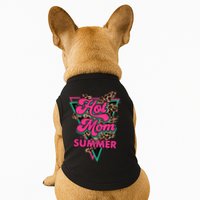 Retro Vintage Hot Mom Summer Vibes Leopard Print Summer Doggie Tank