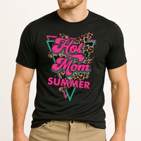 Retro Vintage Hot Mom Summer Vibes Leopard Print Summer Performance Shirt