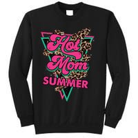 Retro Vintage Hot Mom Summer Vibes Leopard Print Summer Sweatshirt