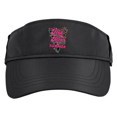 Retro Vintage Hot Mom Summer Vibes Leopard Print Summer Adult Drive Performance Visor
