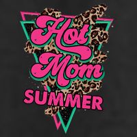 Retro Vintage Hot Mom Summer Vibes Leopard Print Summer Beanie