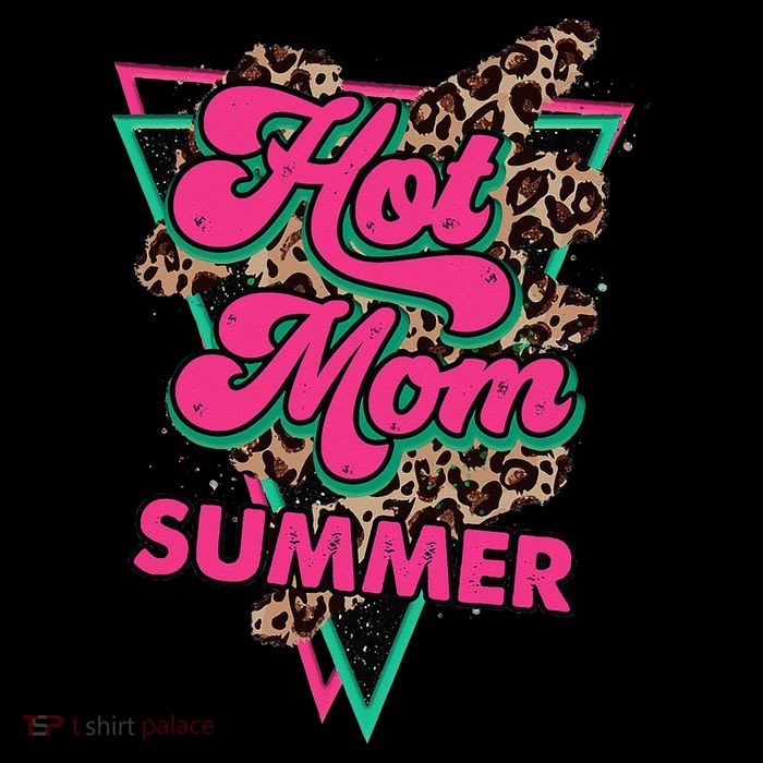 Retro Vintage Hot Mom Summer Vibes Leopard Print Summer Flatbill Hat