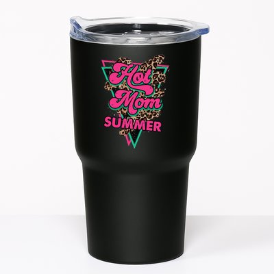 Retro Vintage Hot Mom Summer Vibes Leopard Print Summer Tumbler