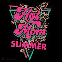 Retro Vintage Hot Mom Summer Vibes Leopard Print Summer Tank Top