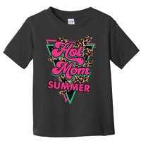 Retro Vintage Hot Mom Summer Vibes Leopard Print Summer Toddler T-Shirt