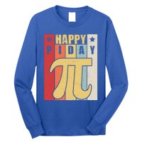 Retro Vintage Happy Pi Day For Math Teacher Science Funny Gift Long Sleeve Shirt