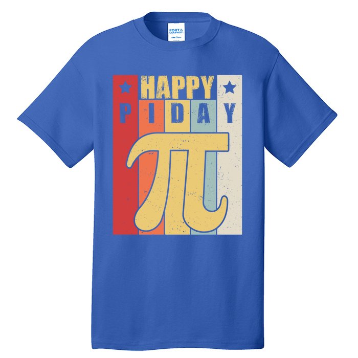 Retro Vintage Happy Pi Day For Math Teacher Science Funny Gift Tall T-Shirt