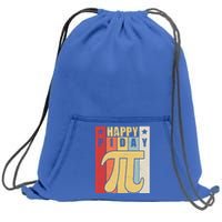 Retro Vintage Happy Pi Day For Math Teacher Science Funny Gift Sweatshirt Cinch Pack Bag