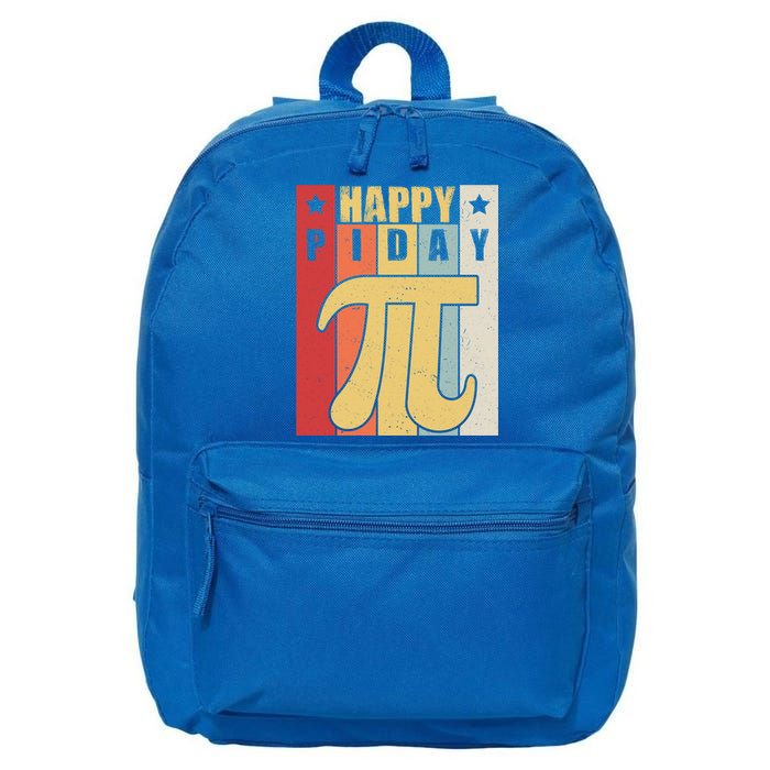 Retro Vintage Happy Pi Day For Math Teacher Science Funny Gift 16 in Basic Backpack