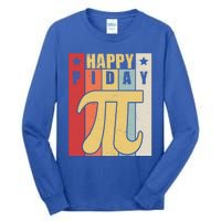 Retro Vintage Happy Pi Day For Math Teacher Science Funny Gift Tall Long Sleeve T-Shirt