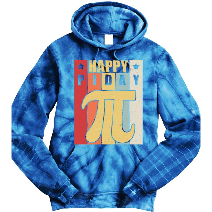 Retro Vintage Happy Pi Day For Math Teacher Science Funny Gift Tie Dye Hoodie