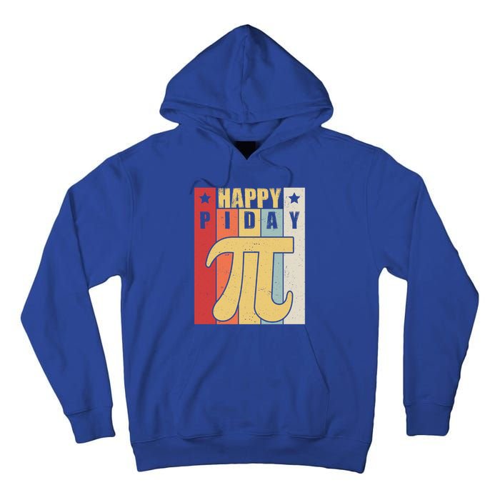 Retro Vintage Happy Pi Day For Math Teacher Science Funny Gift Tall Hoodie