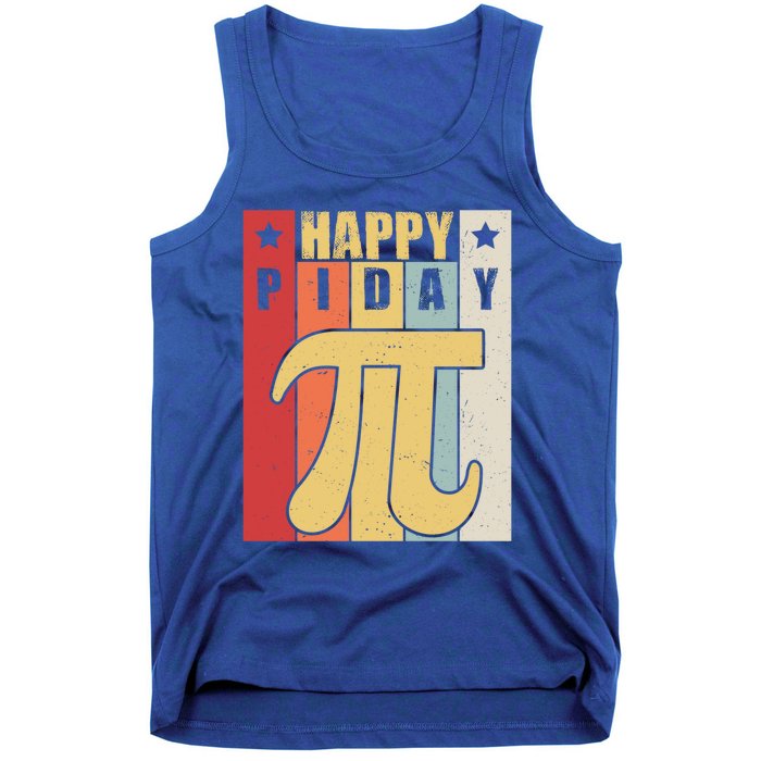 Retro Vintage Happy Pi Day For Math Teacher Science Funny Gift Tank Top