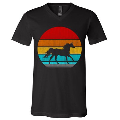 Retro Vintage Horse V-Neck T-Shirt