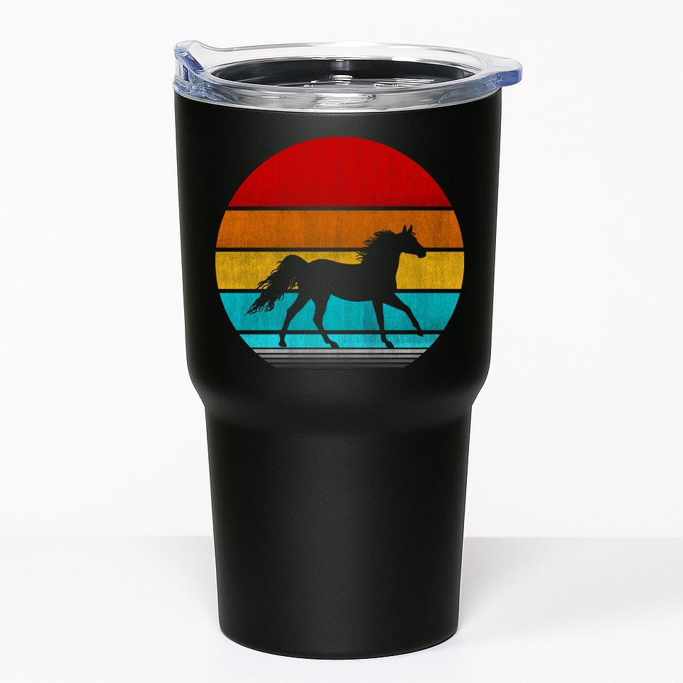Retro Vintage Horse Tumbler