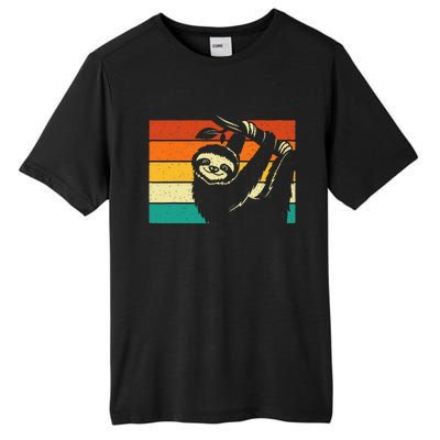 Retro Vintage Hanging Sloth Nature Animal Lover Zookeeper Tall Fusion ChromaSoft Performance T-Shirt