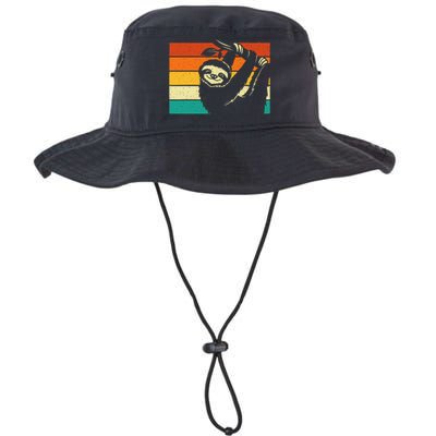 Retro Vintage Hanging Sloth Nature Animal Lover Zookeeper Legacy Cool Fit Booney Bucket Hat