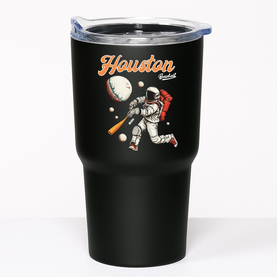 Retro Vintage Houston Texas Baseball Astronaut Crush City Tumbler