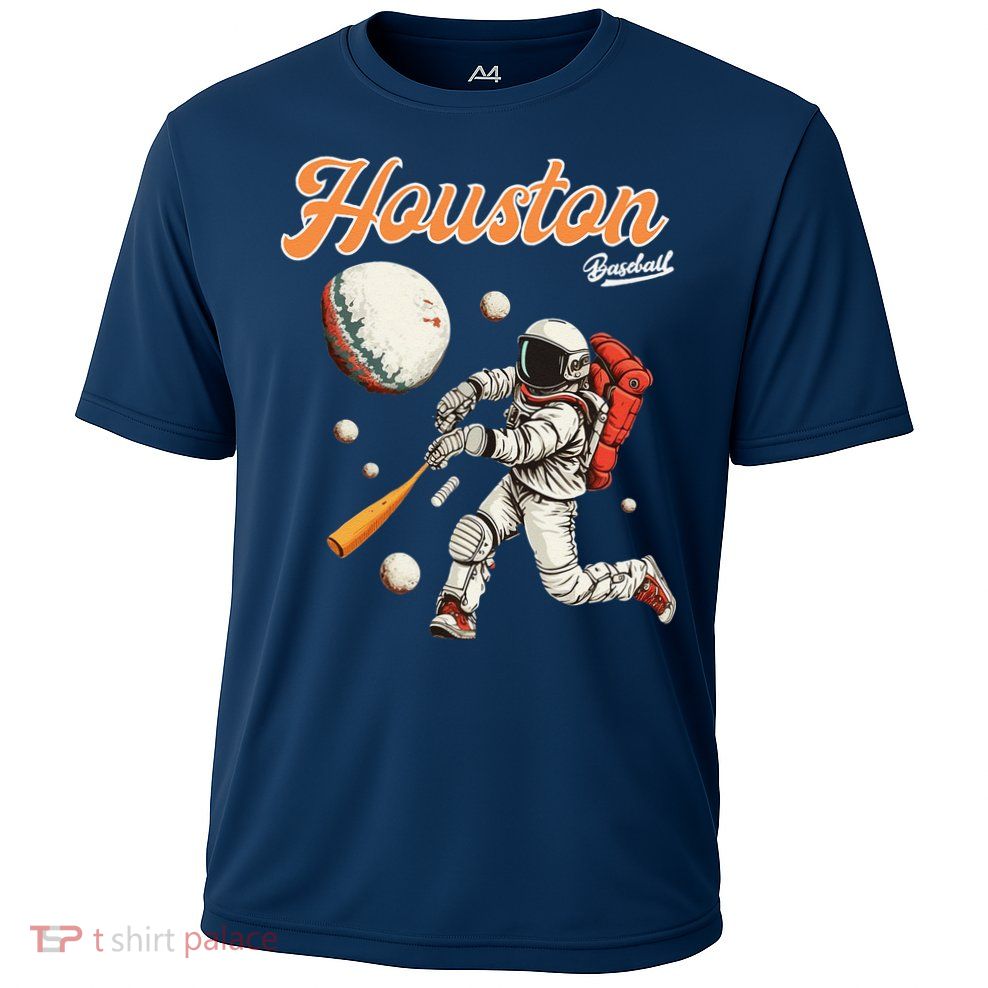 Retro Vintage Houston Texas Baseball Astronaut Crush City Performance Shirt