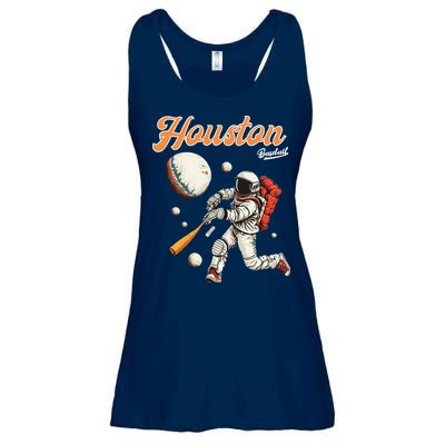 Retro Vintage Houston Texas Baseball Astronaut Crush City Ladies Essential Flowy Tank