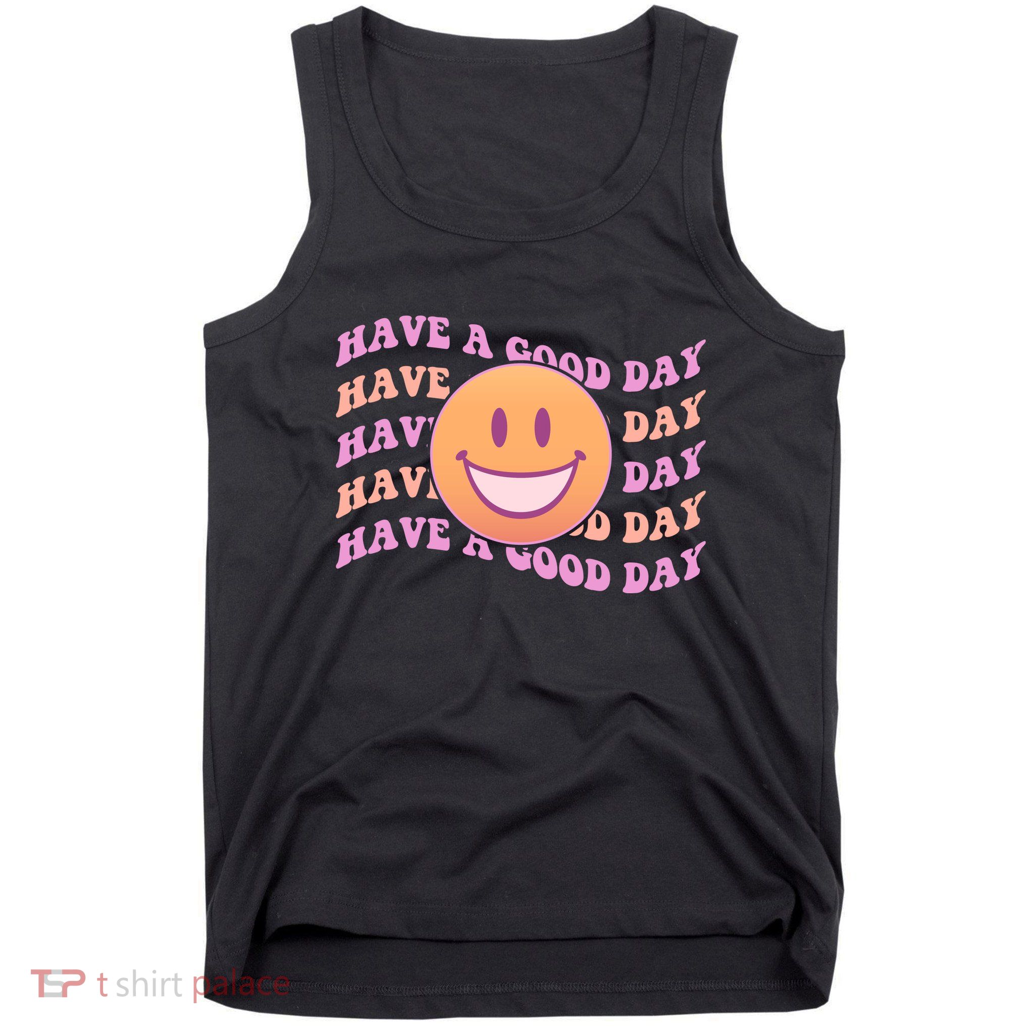 Retro Vintage Have A Good Day Smiley Emoji Tank Top