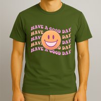 Retro Vintage Have A Good Day Smiley Emoji T-Shirt