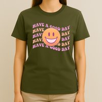 Retro Vintage Have A Good Day Smiley Emoji T-Shirt