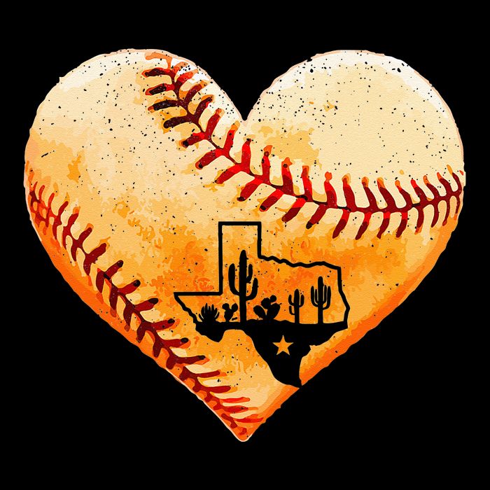 Retro Vintage Houston Texas Baseball Heart With Map  Apron