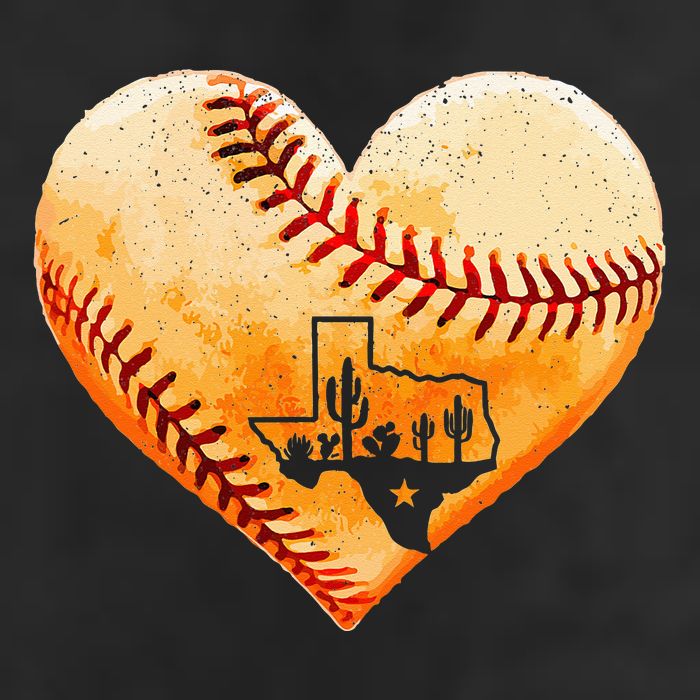 Retro Vintage Houston Texas Baseball Heart With Map  Golf Towel