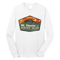 Retro Vesuvius Hiking Tourism For Italy Travel Vintage Long Sleeve Shirt