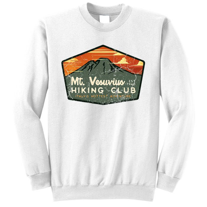 Retro Vesuvius Hiking Tourism For Italy Travel Vintage Sweatshirt