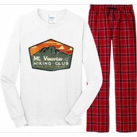 Retro Vesuvius Hiking Tourism For Italy Travel Vintage Long Sleeve Pajama Set