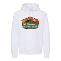 Retro Vesuvius Hiking Tourism For Italy Travel Vintage Premium Hoodie