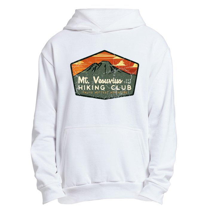 Retro Vesuvius Hiking Tourism For Italy Travel Vintage Urban Pullover Hoodie