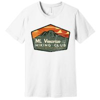 Retro Vesuvius Hiking Tourism For Italy Travel Vintage Premium T-Shirt