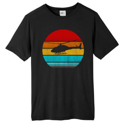 Retro Vintage Helicopter Tall Fusion ChromaSoft Performance T-Shirt